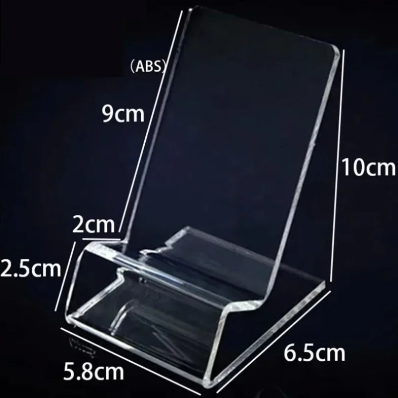 Home Office Minimalist - ขาตั้งสมาร์ทโฟนอะคริลิกใส ขาตั้งอุปกรณ์มือถืออเนกประสงค์แบบตั้งโต๊ะ ขาตั้งแบบมินิมอลสำหรับใช้ในบ้าน สำนักงาน หรือใช้ในชีวิตประจำวัน