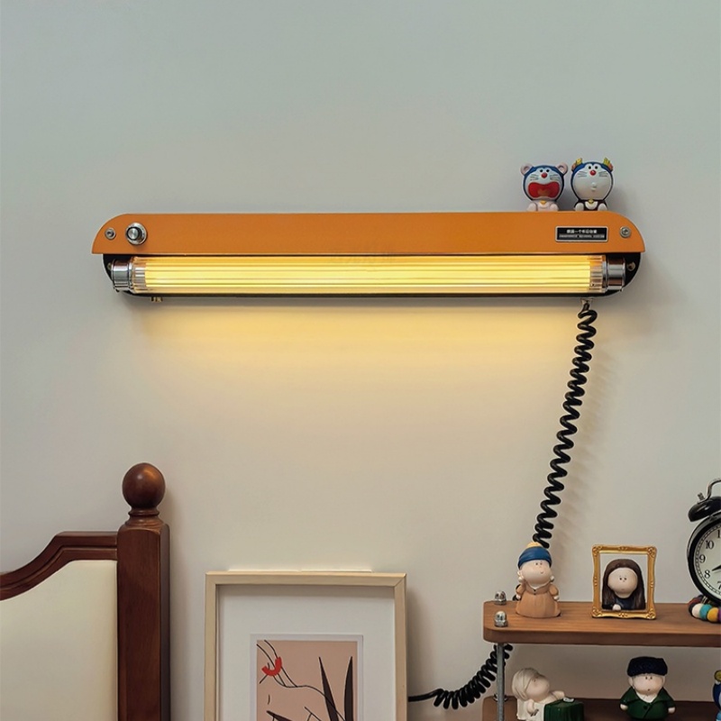 Home Office Industrial Style - โคมไฟติดผนังสไตล์อุตสาหกรรมย้อนยุค ทำจากอลูมิเนียม เหมาะสำหรับห้องนอน ห้องนั่งเล่น ออฟฟิศ ตกแต่งภายในบ้าน