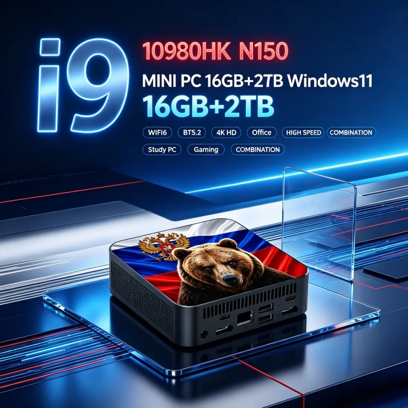 Home Office Windows 11 - มินิพีซี Russian Brown Bear Intel I9‑10980HK