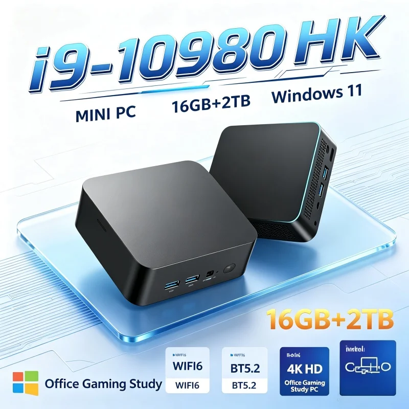 Home Office Windows 11 - มินิพีซี Intel Core I9-10980HK แรม 16GB