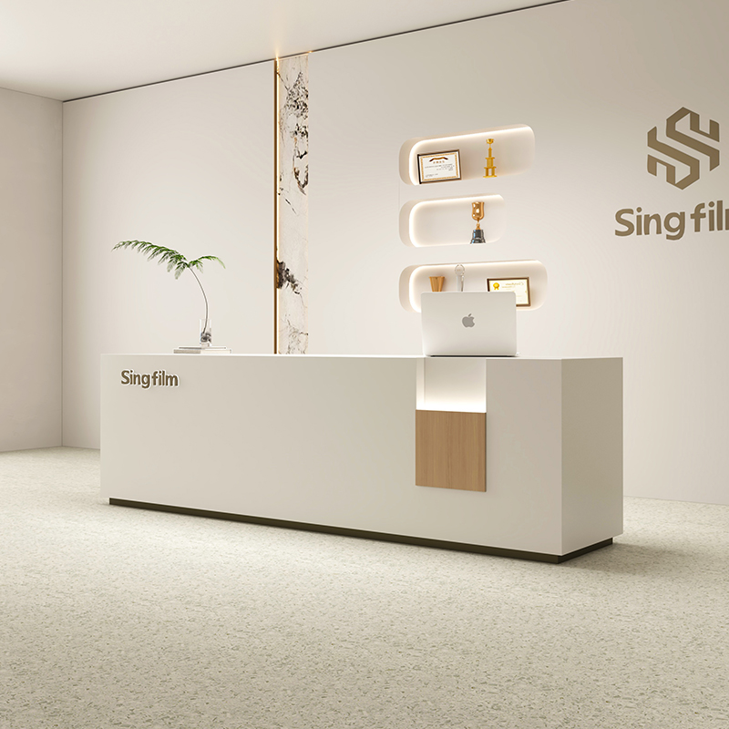 Home Office With Two Desks - เครื่องบันทึกเงินสด โต๊ะหรูหรา ผู้ใหญ่ ดีไซเนอร์ ผู้ใหญ่ พนักงานต้อนรับสมัยใหม่