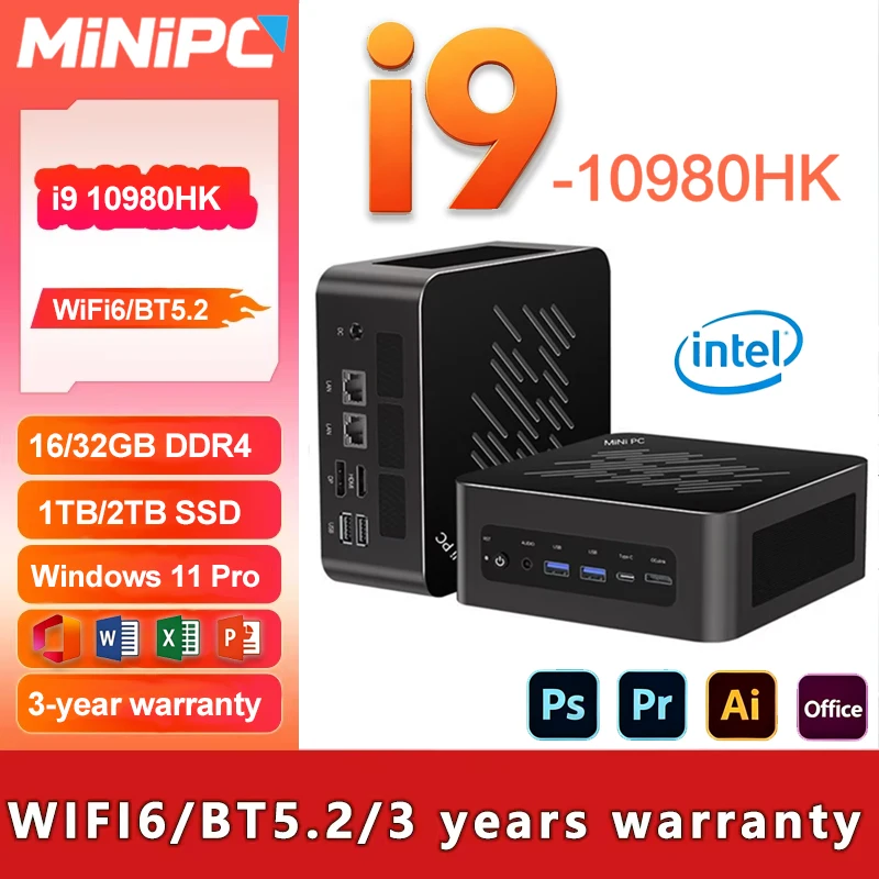 Home Office Windows 11 - มินิพีซีเกมมิ่ง Windows 11 Intel i9 10980HK