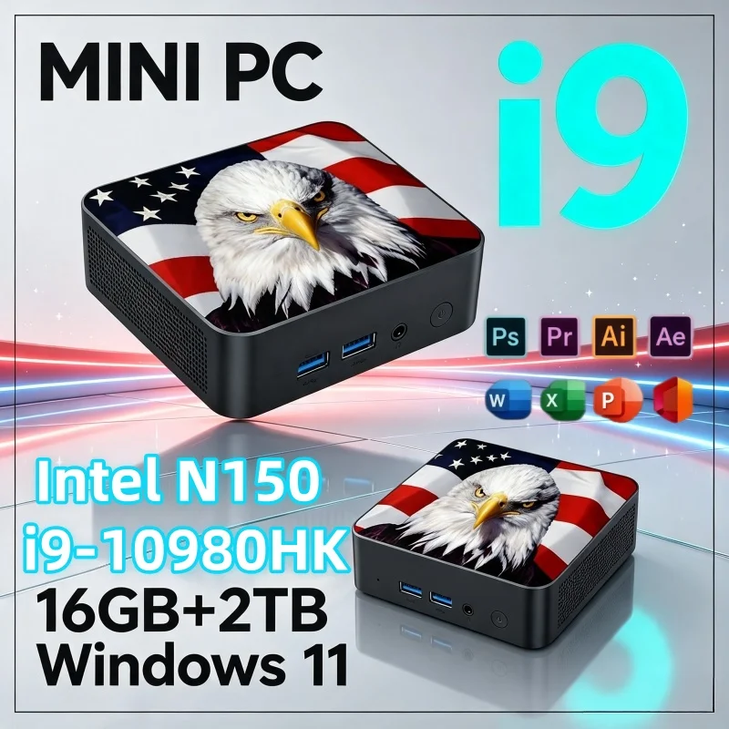 Home Office Windows 11 - Intel I9‑10980HK / N150 มินิพีซี Windows