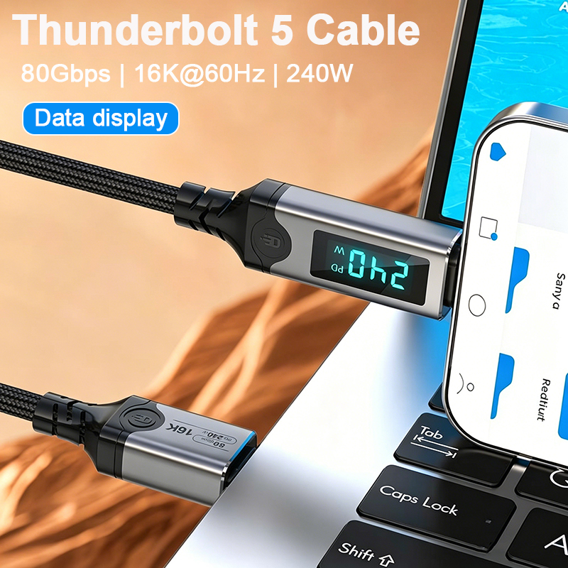 Home Office Dictionary - สายเคเบิล PD240W ชาร์จเร็ว Thunderbolt 5 USB