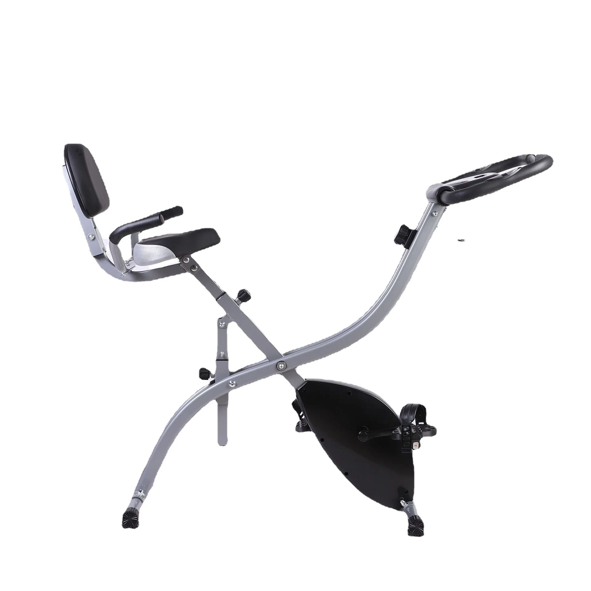 Home Office Equipment - จักรยานปั่นออกกำลังกายในร่มขนาดเล็ก พับเก็บได้ ควบคุมด้วยแม่เหล็ก เหมาะสำหรับใช้ในบ้านหรือที่ทำงาน
