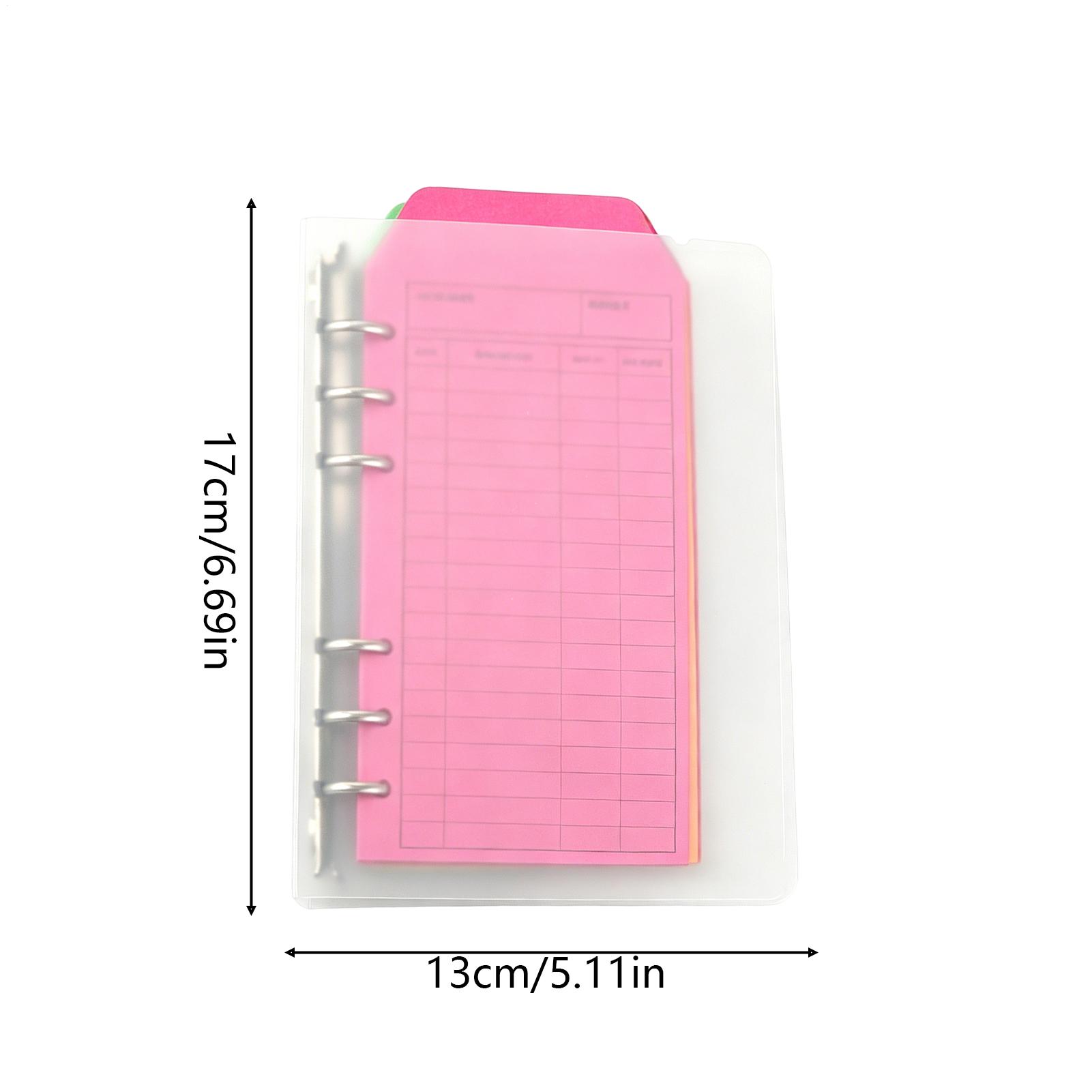 Home Office Budget - สมุดบันทึกงบประมาณพร้อมซองใส่เงิน 6 ห่วง 12 ซองสีสันสดใส A6