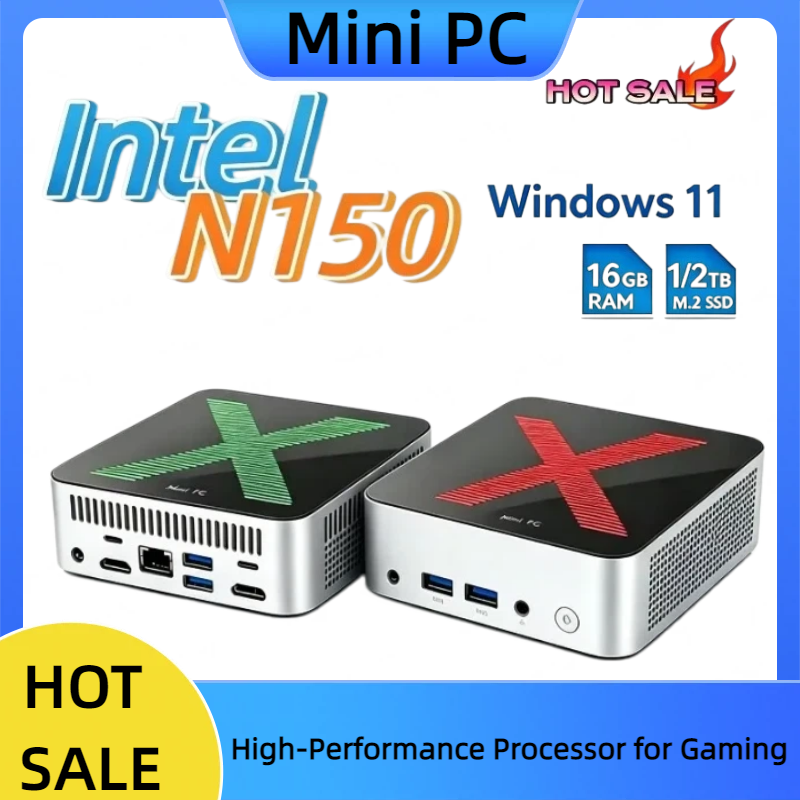 Home Office Windows 11 - มินิเดสก์ท็อปพีซีรุ่นใหม่ปี 2026 Intel N150 Windows 11