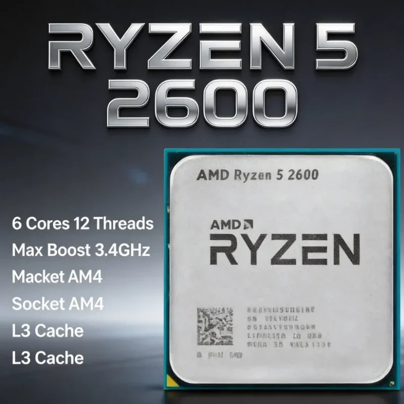 ซีพียู AMD Ryzen 5 2600 AM4 รา - Home Office Budget บทวิจารณ์และราคา