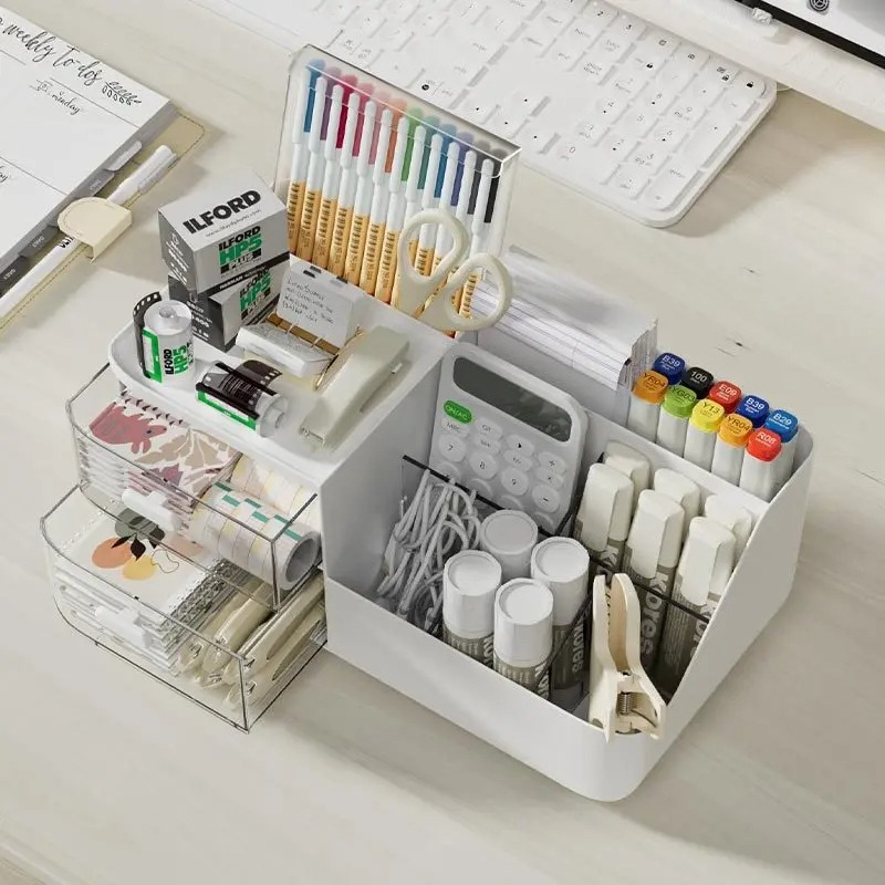 ออแกไนเซอร์จัดโต๊ะอเนกประสงค์ค - Home Office Desk With Drawers บทวิจารณ์และราคา