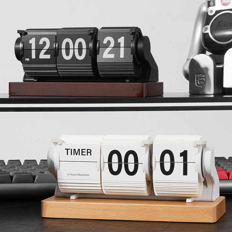 นาฬิกาตั้งโต๊ะไม้สไตล์วินเทจ แ - Home Office Minimalist บทวิจารณ์และราคา