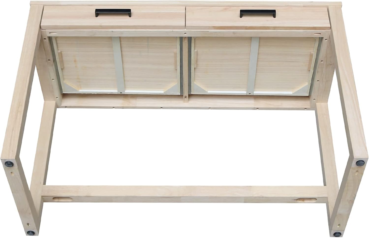 โต๊ะทำงานไม้เนื้อแข็งพร้อมลิ้น - Home Office With Two Desks บทวิจารณ์และราคา