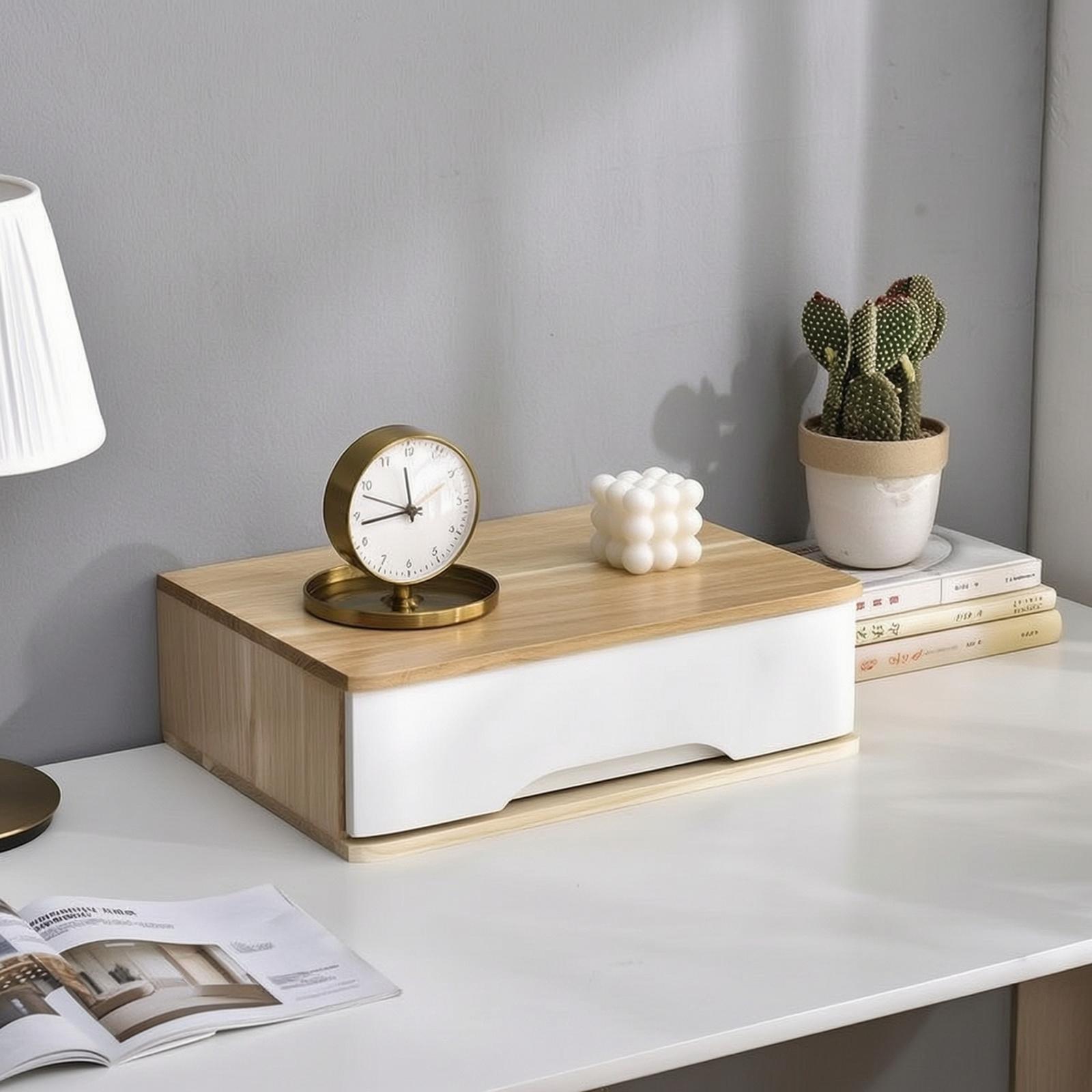 ตู้ลิ้นชักไม้สำหรับจัดระเบียบโ - Home Office Desk With Drawers บทวิจารณ์และราคา