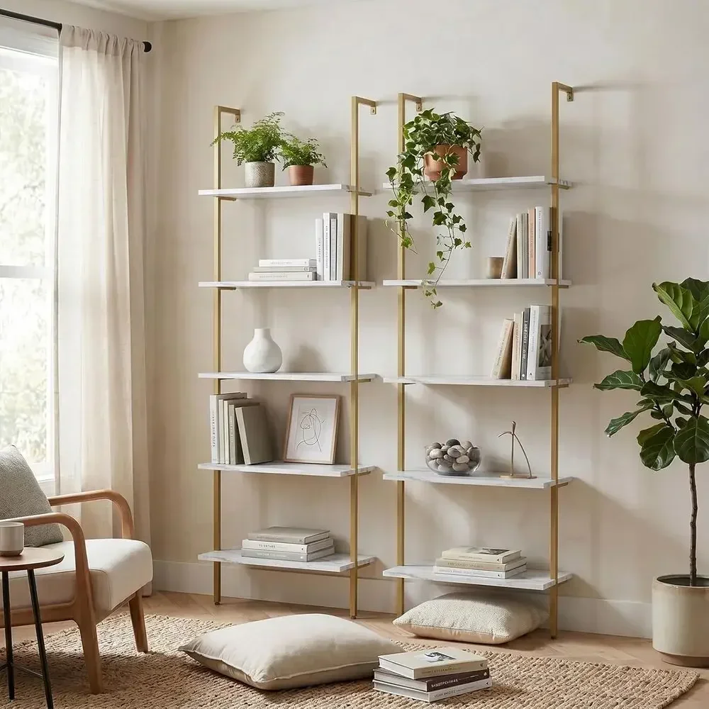 ชั้นวางของติดผนัง 5 ชั้น สีขาว - Home Office Industrial Style บทวิจารณ์และราคา