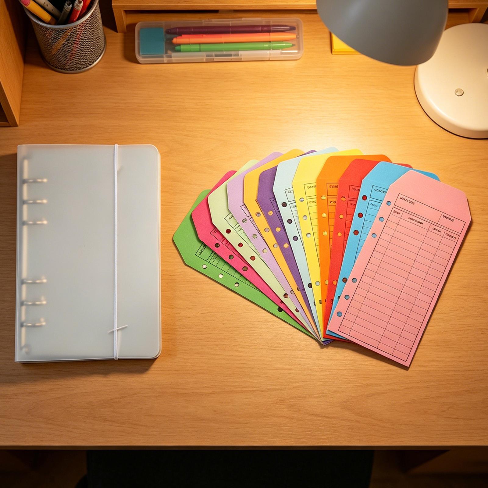 สมุดบัญชีพร้อมซองใส่เงินสด 12  - Home Office Budget บทวิจารณ์และราคา