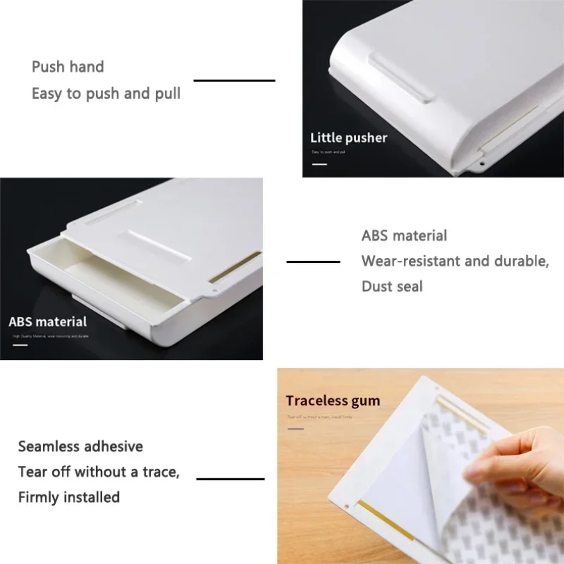กล่องเก็บของแบบซ่อนพร้อมกาวในต - Home Office Desk With Drawers บทวิจารณ์และราคา