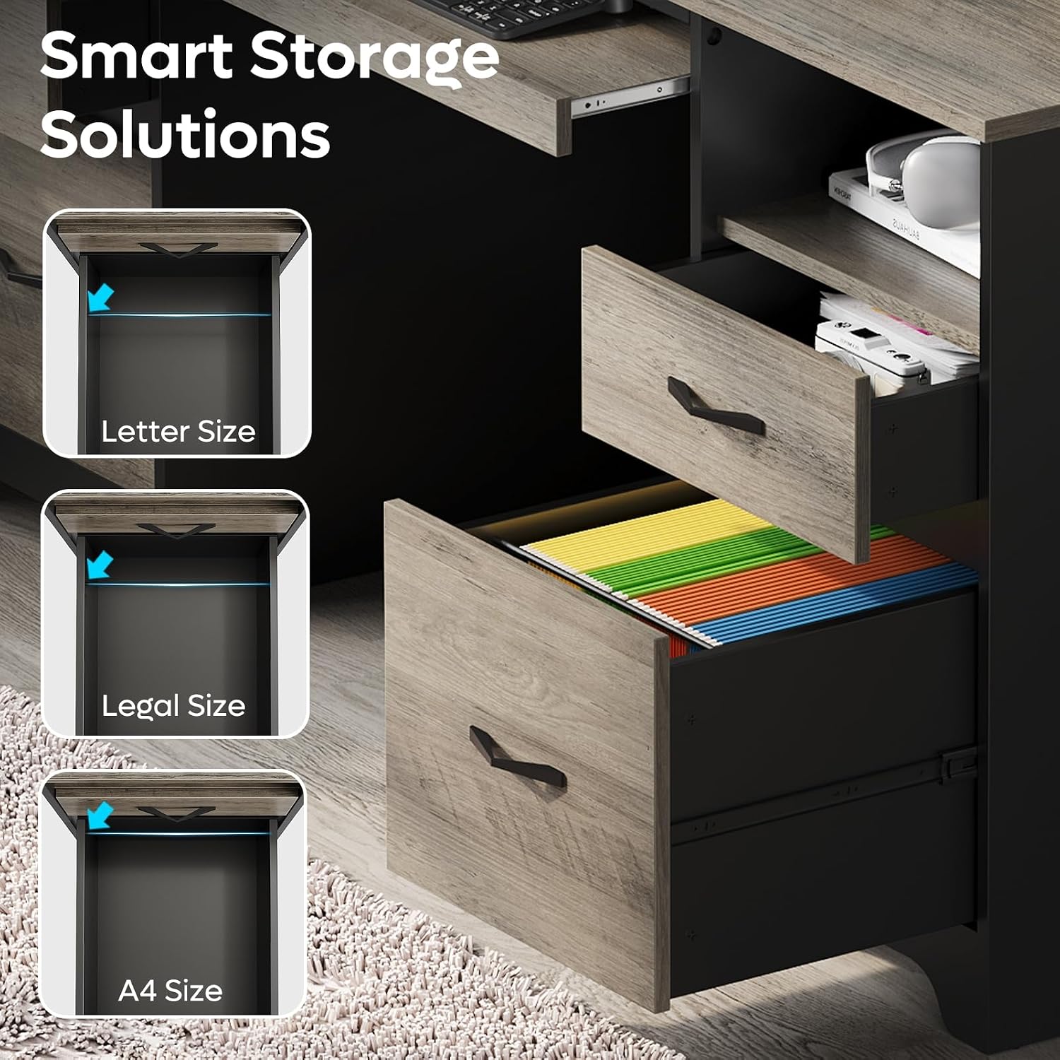 โต๊ะคอมพิวเตอร์สำหรับผู้บริหาร - Home Office With Two Desks บทวิจารณ์และราคา