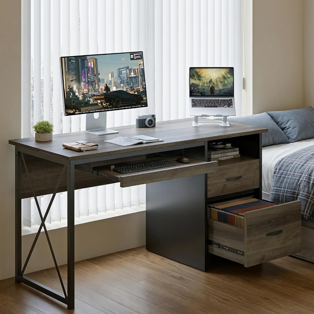 โต๊ะทำงานสไตล์อุตสาหกรรมขนาด 5 - Home Office Industrial Style บทวิจารณ์และราคา