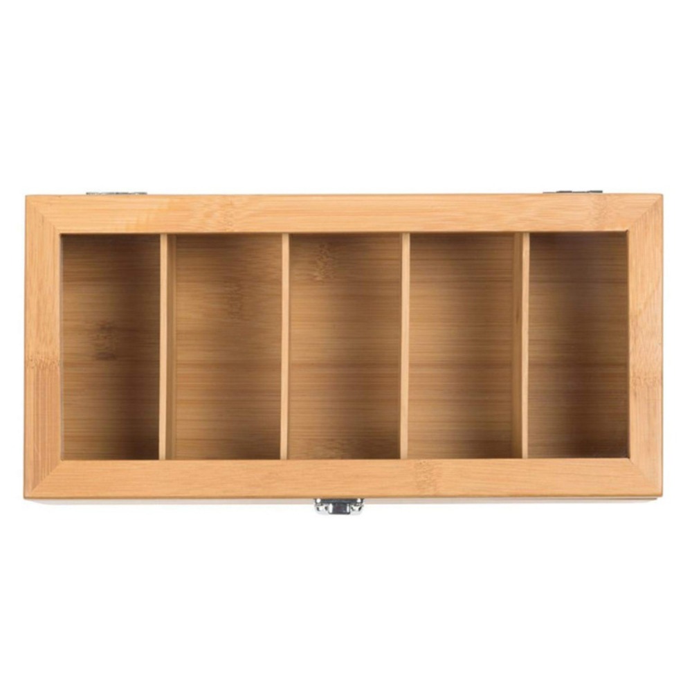 กล่องเก็บถุงชาไม้ไผ่แบบพกพาพร้ - Home Office Bagas บทวิจารณ์และราคา
