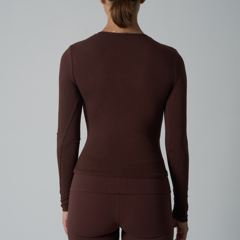 เสื้อยืดแขนยาวผ้าฝ้ายเจอร์ซีย์ - Home Office Trend บทวิจารณ์และราคา