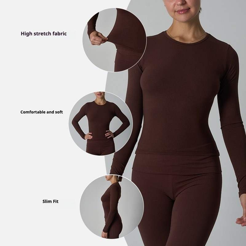 เสื้อยืดแขนยาวผ้าฝ้ายเจอร์ซีย์ - Home Office Trend บทวิจารณ์และราคา