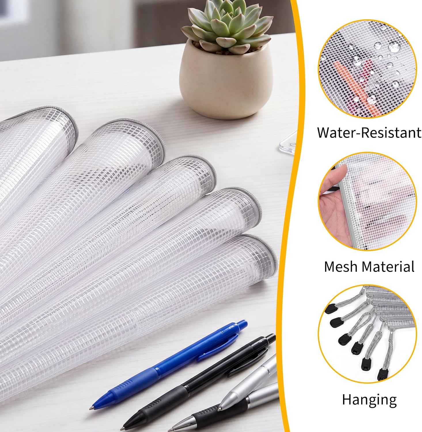 ชุด 56 ชิ้น ซองซิปตาข่าย PVC ก - Home Office Bagas บทวิจารณ์และราคา