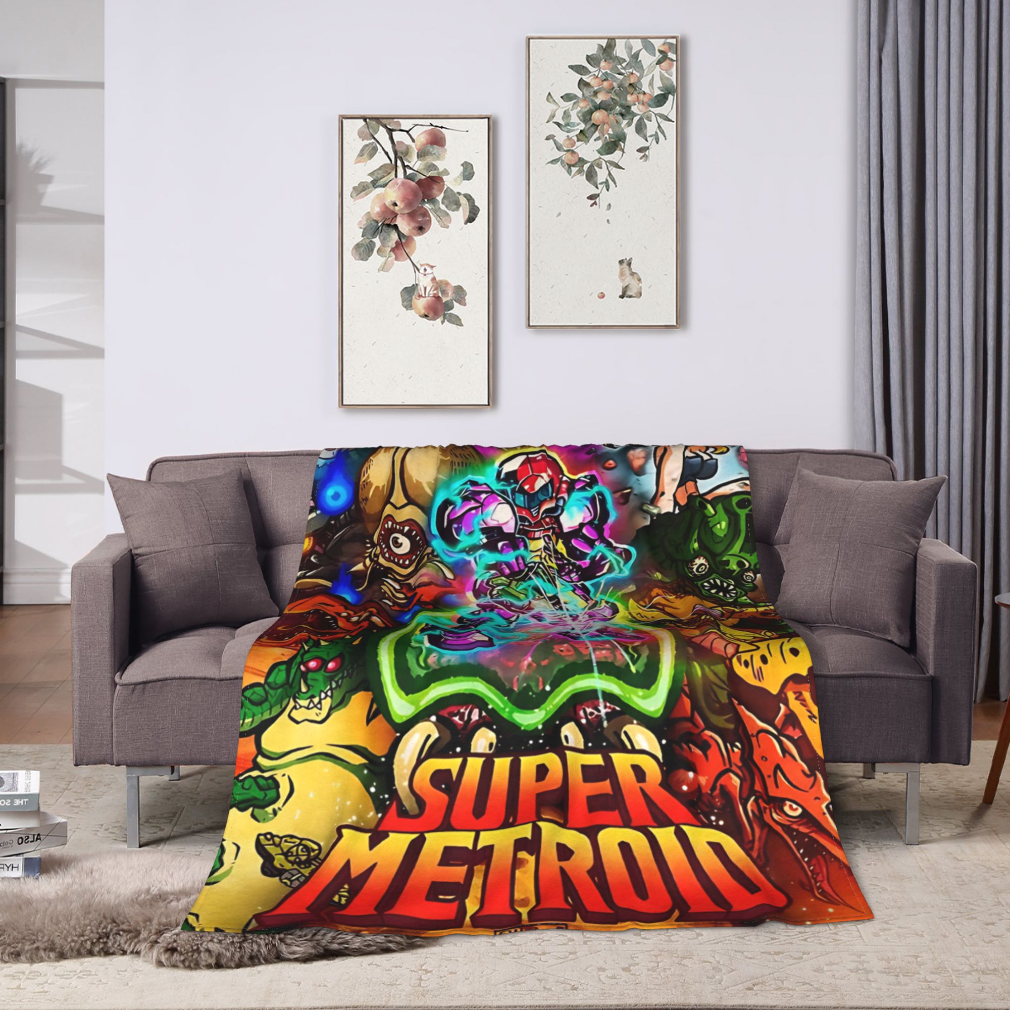 ผ้าห่มลายเกมเมโทริดฮีโร่ ผ้าห่ - Home Office Trend บทวิจารณ์และราคา