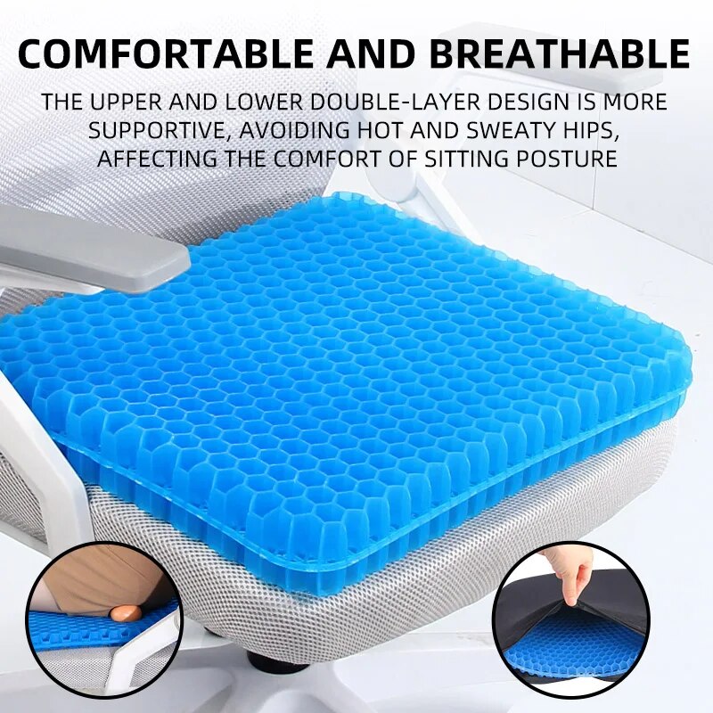 เบาะรองนั่งเจลหนาพิเศษ ระบายอา - Mesh Back Cushion บทวิจารณ์และราคา