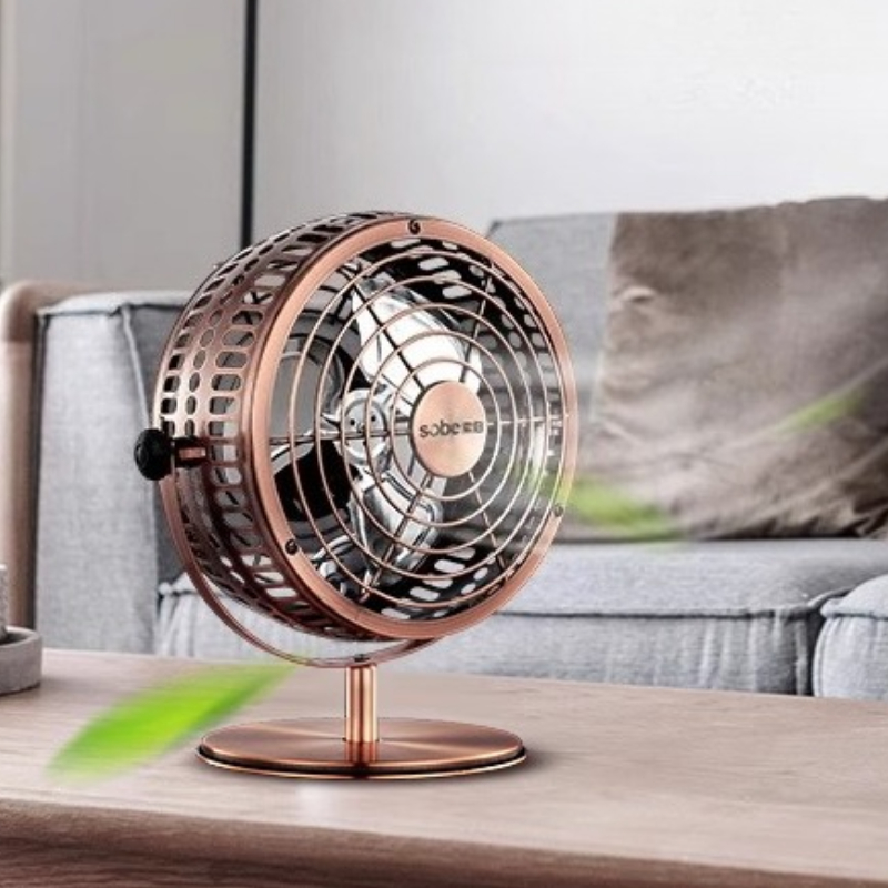 พัดลมตั้งโต๊ะโลหะพร้อมหัวปรับไ - Home Office Head บทวิจารณ์และราคา