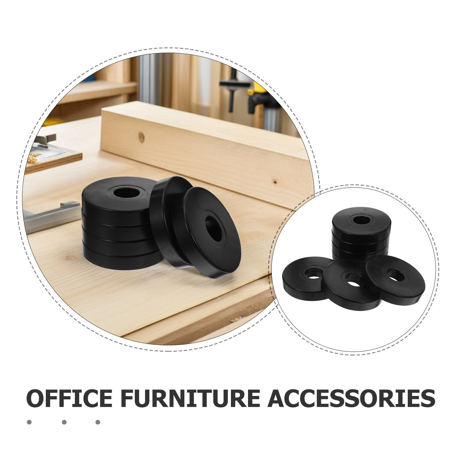 แผ่นรองล้อกันลื่นทรงกลม 12 ชิ้ - Home Office Equipment บทวิจารณ์และราคา