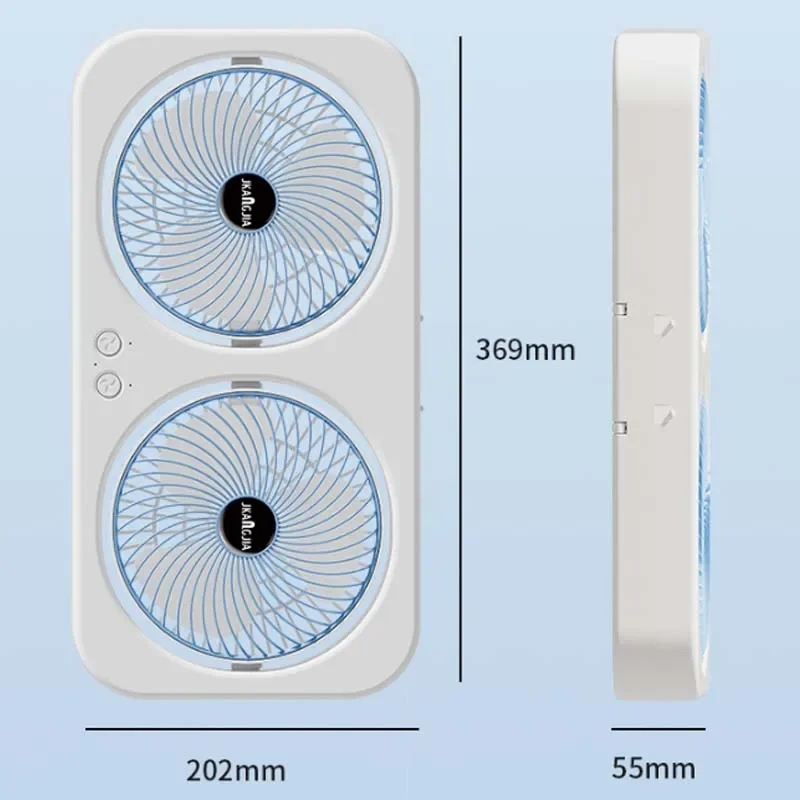พัดลมตั้งโต๊ะแบบสองหัว USB ชาร - Home Office Head บทวิจารณ์และราคา