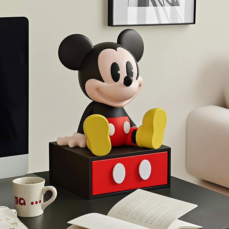 กล่องเก็บของรูปหนูน่ารัก กล่อง - Home Office Desk With Drawers บทวิจารณ์และราคา