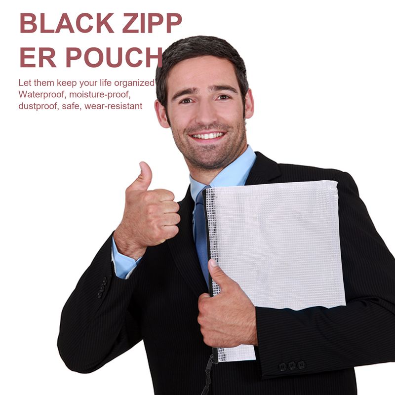 กระเป๋าใส่เอกสารแบบซิปตาข่าย 1 - Home Office Bagas บทวิจารณ์และราคา