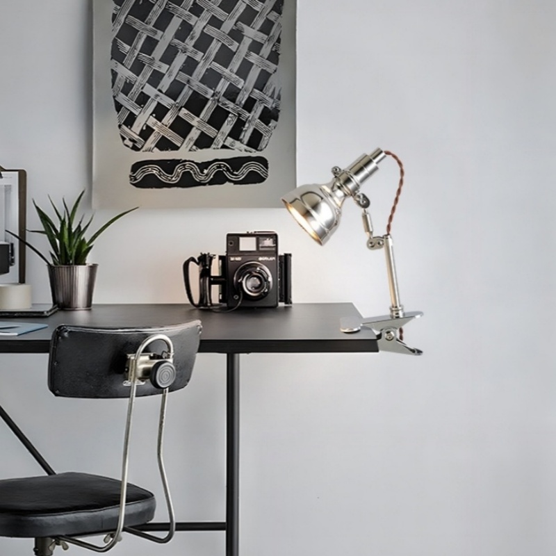โคมไฟอ่านหนังสือแบบหนีบสไตล์โม - Home Office Industrial Style บทวิจารณ์และราคา