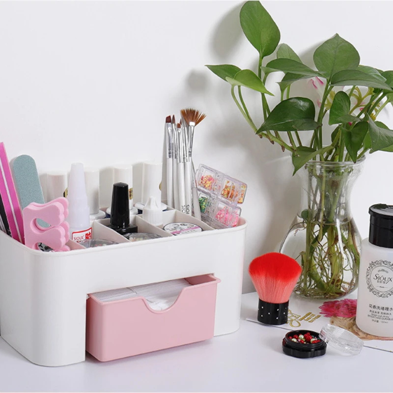 Nail Art Organizer เดสก์ท็อปลิ - Home Office Desk With Drawers บทวิจารณ์และราคา