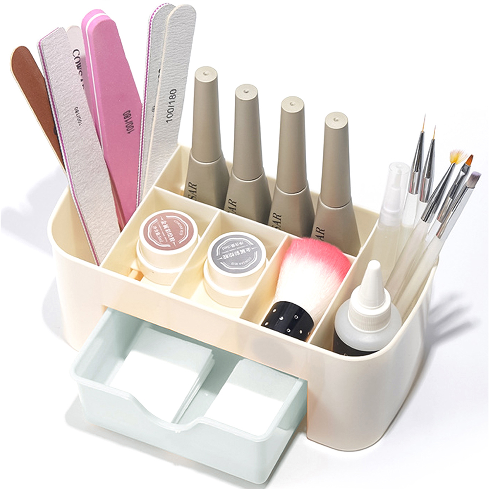 Nail Art Organizer เดสก์ท็อปลิ - Home Office Desk With Drawers บทวิจารณ์และราคา
