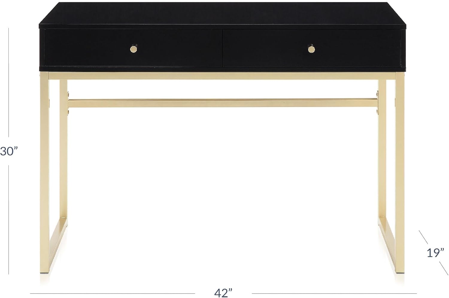 โต๊ะเครื่องแป้งขนาด 42 นิ้ว หร - Home Office Desk With Drawers บทวิจารณ์และราคา