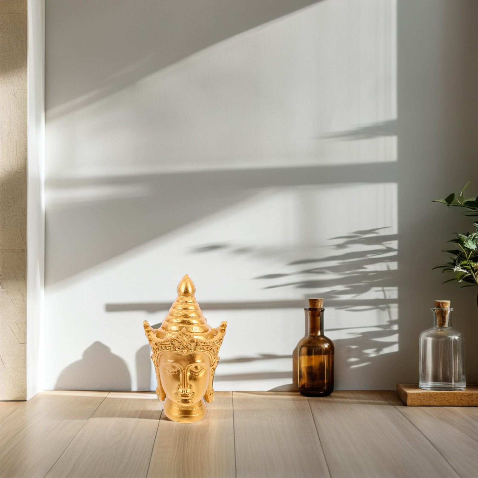 รูปปั้นพระพุทธรูปเอเชีย งานฝีม - Home Office Head บทวิจารณ์และราคา