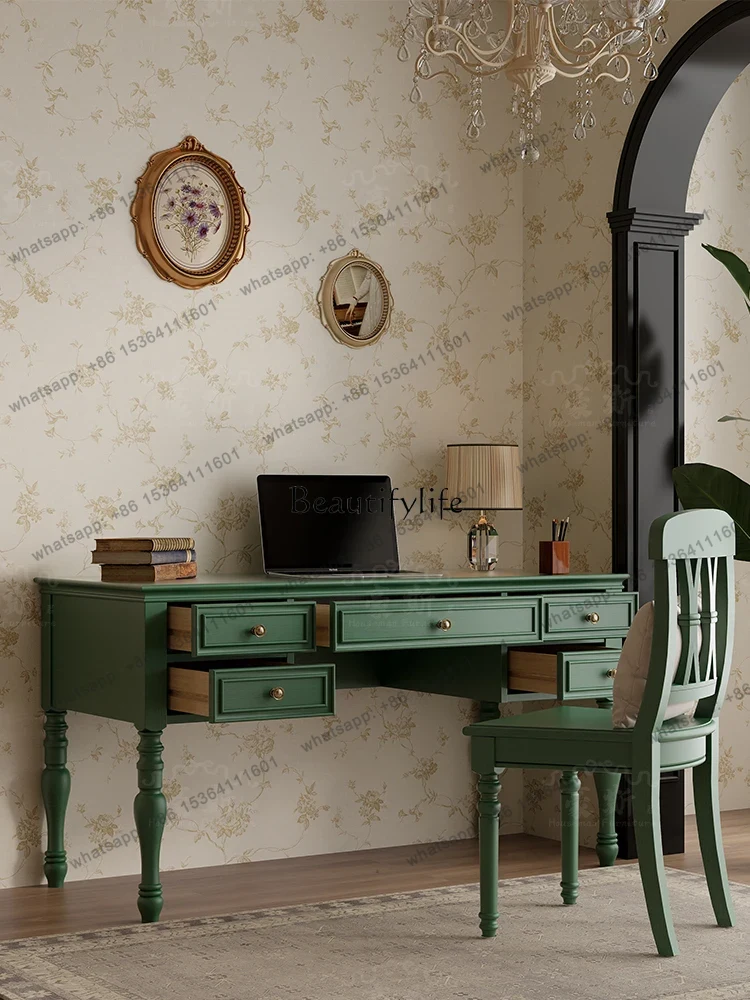 โต๊ะทำงานสไตล์วินเทจ X4 แบบสอง - Home Office With Two Desks บทวิจารณ์และราคา