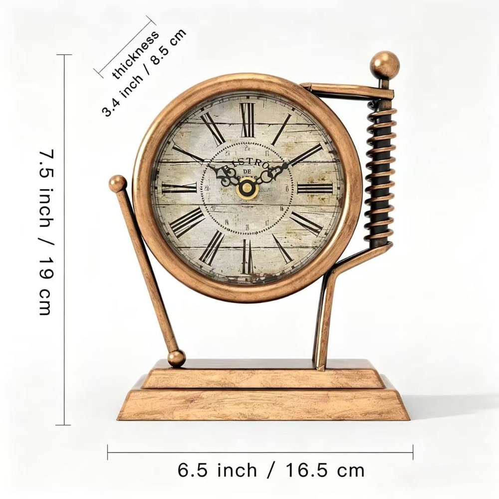 นาฬิกาตั้งโต๊ะโลหะสไตล์เรโทร น - Home Office Industrial Style บทวิจารณ์และราคา