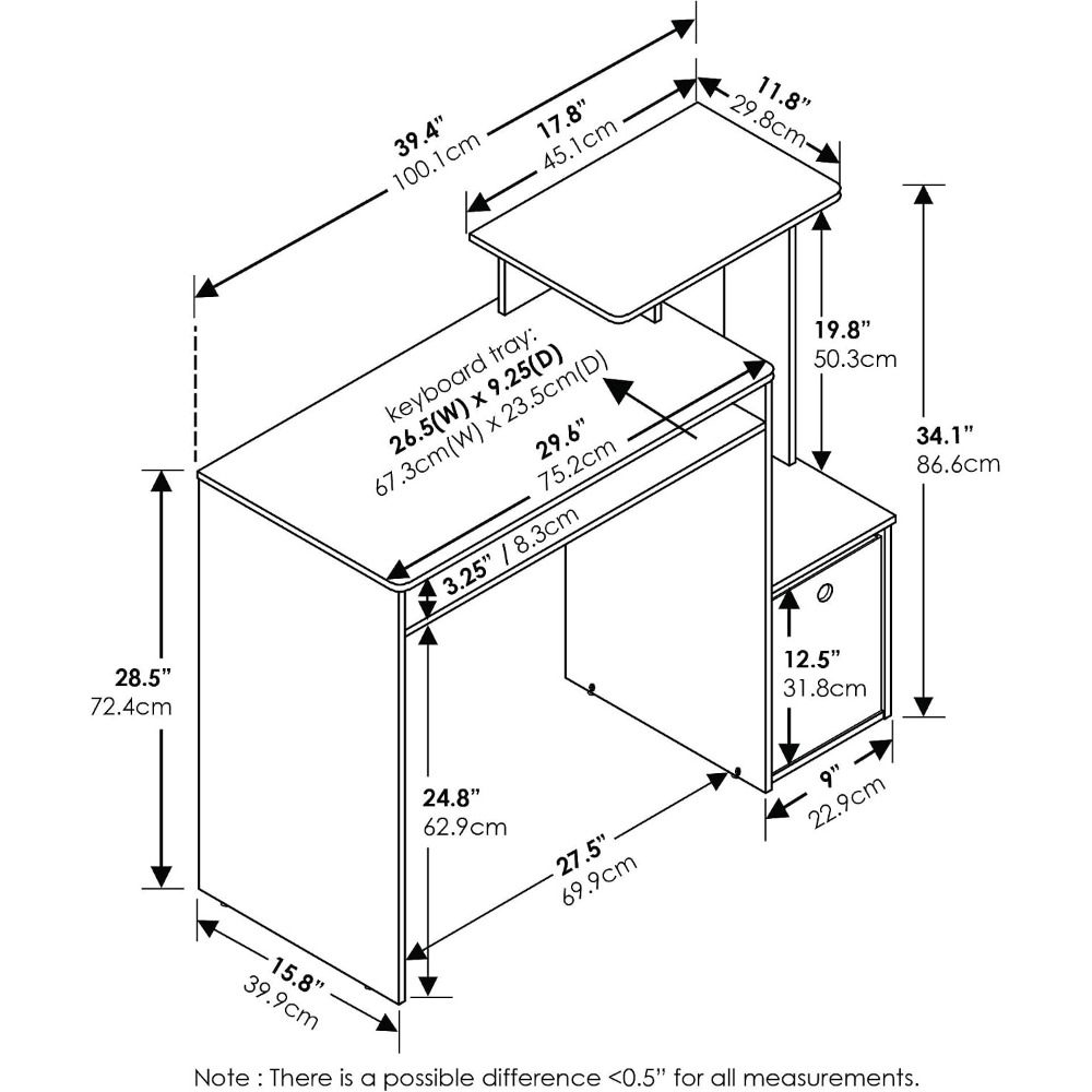 โต๊ะทำงานอเนกประสงค์สำหรับโฮมอ - Home Office With Two Desks บทวิจารณ์และราคา