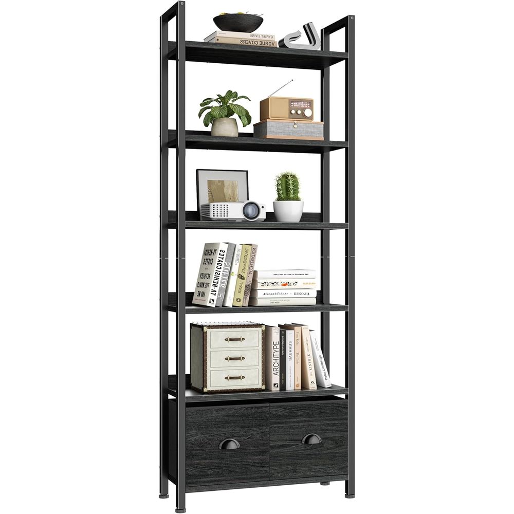 ชั้นวางหนังสือสูง 6 ชั้นพร้อมล - Home Office Industrial Style บทวิจารณ์และราคา
