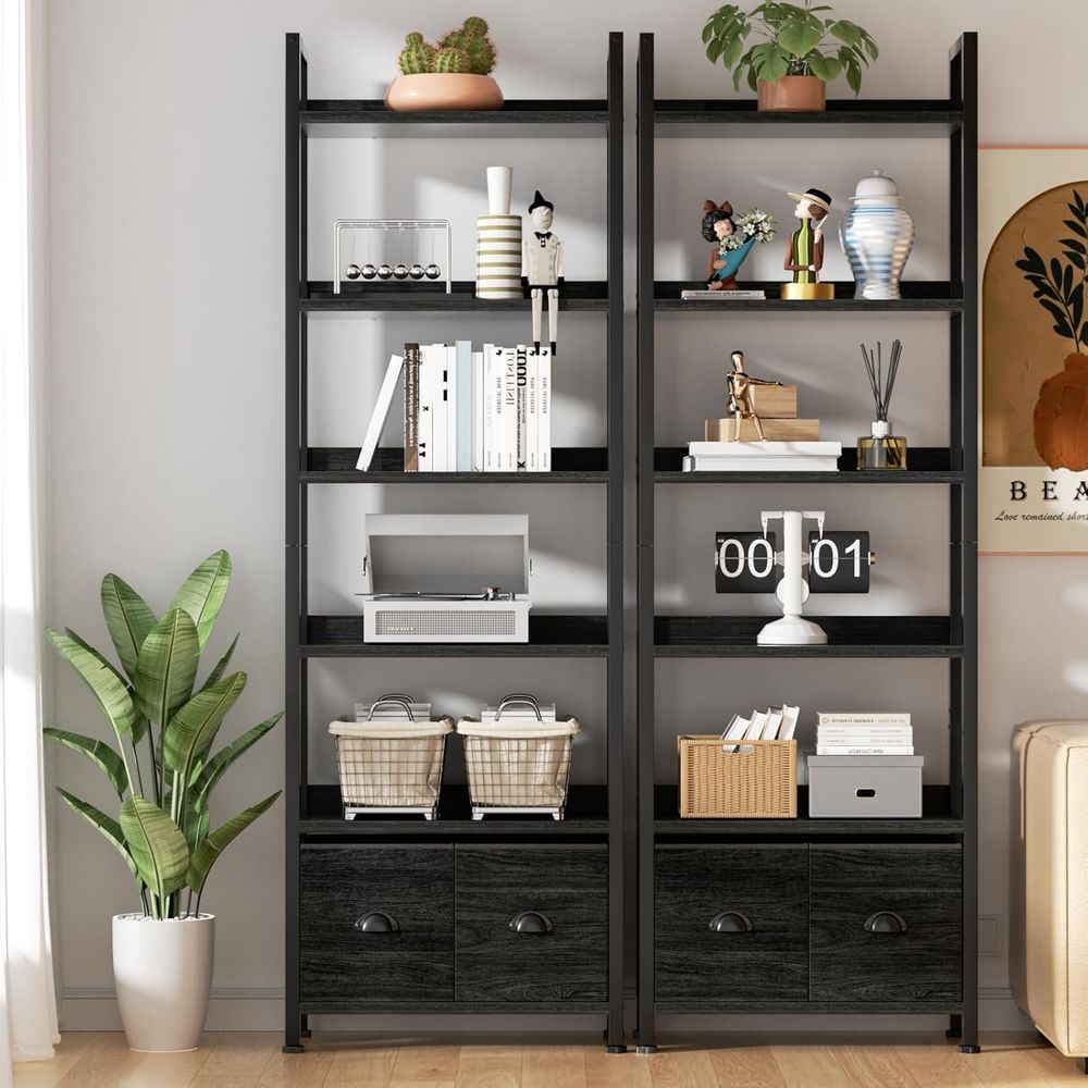 ชั้นวางหนังสือสูง 6 ชั้นพร้อมล - Home Office Industrial Style บทวิจารณ์และราคา